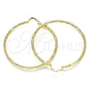 Argolla Grande 02.213.0244.1.60 Oro Laminado, Diamantado, Tono Dorado