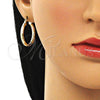 Argolla Pequeña 02.213.0243.25 Oro Laminado, Diamantado, Tres Tonos
