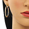Argolla Mediana 02.213.0245.40 Oro Laminado, Diamantado, Tres Tonos
