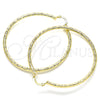 Argolla Grande 02.213.0245.1.60 Oro Laminado, Diamantado, Tono Dorado