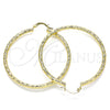 Argolla Grande 02.213.0245.1.50 Oro Laminado, Diamantado, Tono Dorado