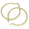 Argolla Grande 02.213.0245.1.50 Oro Laminado, Diamantado, Tono Dorado