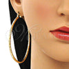 Argolla Extra Grande 02.213.0150.70 Oro Laminado, Diamantado, Tono Dorado