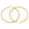 Argolla Extra Grande 02.213.0150.70 Oro Laminado, Diamantado, Tono Dorado
