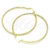 Argolla Extra Grande 02.213.0150.70 Oro Laminado, Diamantado, Tono Dorado