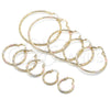 Argolla Mediana 02.213.0152.1.40 Oro Laminado, Diamantado, Tres Tonos