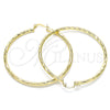Argolla Grande 02.213.0248.1.60 Oro Laminado, Diamantado, Tono Dorado