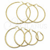 Argolla Mediana 02.213.0153.30 Oro Laminado, Diamantado, Tono Dorado