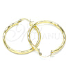 Argolla Mediana 02.213.0249.1.40 Oro Laminado, Diamantado, Tono Dorado