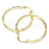 Argolla Mediana 02.213.0249.1.40 Oro Laminado, Diamantado, Tono Dorado