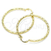 Argolla Grande 02.213.0249.1.50 Oro Laminado, Diamantado, Tono Dorado
