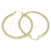 Argolla Grande 02.213.0151.50 Oro Laminado, Diamantado, Tono Dorado