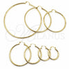 Argolla Grande 02.213.0151.50 Oro Laminado, Diamantado, Tono Dorado