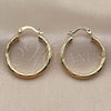 Argolla Pequeña 02.213.0151.25 Oro Laminado, Diamantado, Tono Dorado