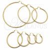 Argolla Pequeña 02.213.0151.25 Oro Laminado, Diamantado, Tono Dorado