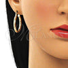 Argolla Mediana 02.213.0151.30 Oro Laminado, Diamantado, Tono Dorado