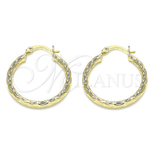 Argolla Mediana 02.213.0151.30 Oro Laminado, Diamantado, Tono Dorado