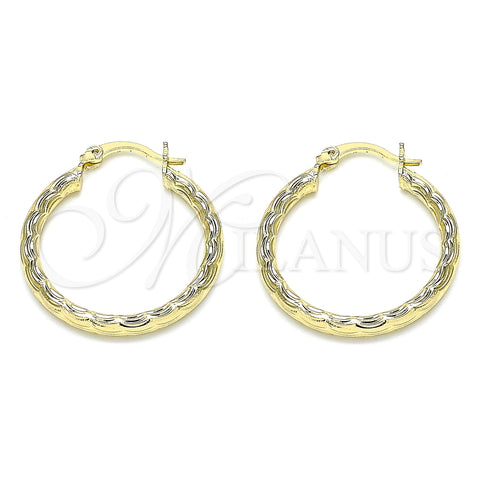 Argolla Mediana 02.213.0151.30 Oro Laminado, Diamantado, Tono Dorado