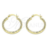 Argolla Mediana 02.213.0151.30 Oro Laminado, Diamantado, Tono Dorado