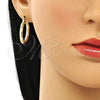 Argolla Pequeña 02.213.0252.25 Oro Laminado, Diamantado, Tono Dorado