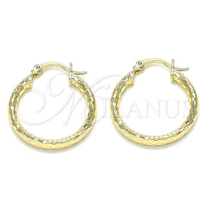 Argolla Pequeña 02.213.0252.25 Oro Laminado, Diamantado, Tono Dorado