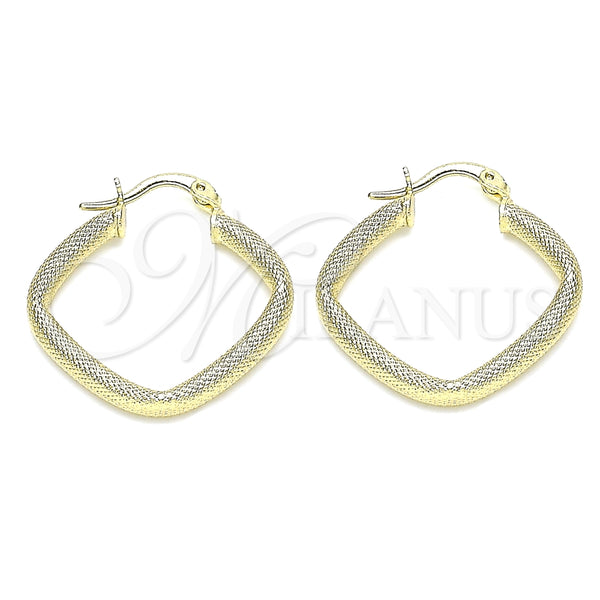 Argolla Pequeña 02.213.0253.25 Oro Laminado, Diamantado, Tono Dorado