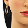 Argolla Mediana 02.213.0254.30 Oro Laminado, Diamantado, Tres Tonos