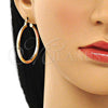 Argolla Mediana 02.213.0257.40 Oro Laminado, Diamantado, Tres Tonos