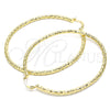 Argolla Grande 02.213.0263.60 Oro Laminado, Diamantado, Tono Dorado