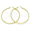 Argolla Grande 02.213.0263.60 Oro Laminado, Diamantado, Tono Dorado