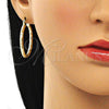 Argolla Mediana 02.213.0263.30 Oro Laminado, Diamantado, Tono Dorado