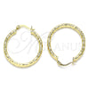 Argolla Mediana 02.213.0263.30 Oro Laminado, Diamantado, Tono Dorado