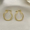 Argolla Pequeña 02.58.0020.20 Oro Laminado, Pulido, Tono Dorado