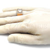 Anillo de Hombre 01.266.0048.12 Oro Laminado, con Blanca Zirconia Cubica and Blanca Micro Pave, Pulido, Tono Dorado (Size 12)