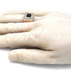 Anillo de Hombre 01.266.0049.2.10 Oro Laminado, con Negro Zirconia Cubica and Blanca Micro Pave, Pulido, Tono Dorado (Size 10)