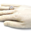 Anillo de Hombre 01.266.0050.11 Oro Laminado, con Blanca Zirconia Cubica and Blanca Micro Pave, Pulido, Tono Dorado (Size 11)
