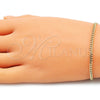 Pulsera Básica 04.213.0095.07 Oro Laminado, Diseño de Miami Cubana, Pulido, Tono Dorado (03 MM Thickness, 7 Inches Length)