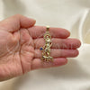 Dije Religioso 05.253.0126 Oro Laminado, Diseño de San Lazaro, con Zirconia Cubica Amatista, Pulido, Tono Dorado