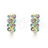 Argolla Huggie 02.210.0559.1.12 Oro Laminado, con Topacio Azul and Amatista Zirconia Cubica, Pulido, Tono Dorado