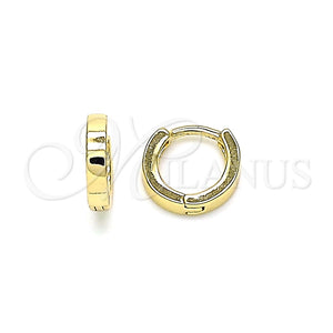 Argolla Huggie 02.210.0566.10 Oro Laminado, Pulido, Tono Dorado