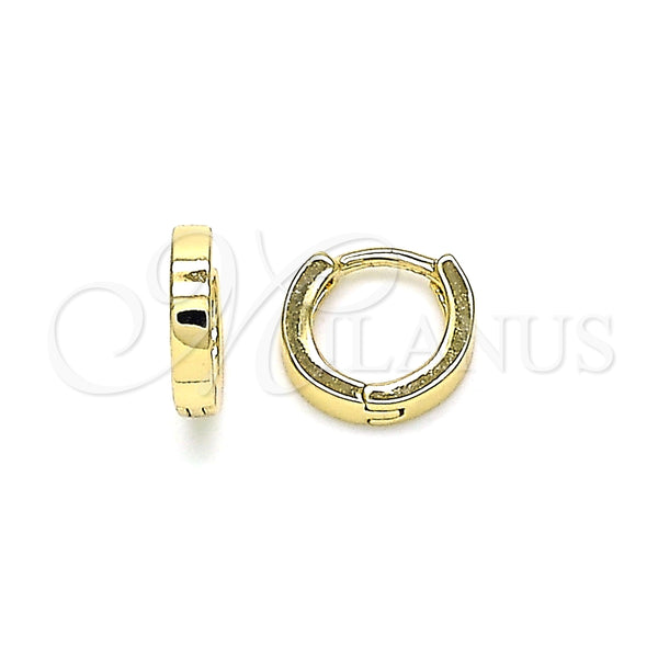 Argolla Huggie 02.210.0566.10 Oro Laminado, Pulido, Tono Dorado
