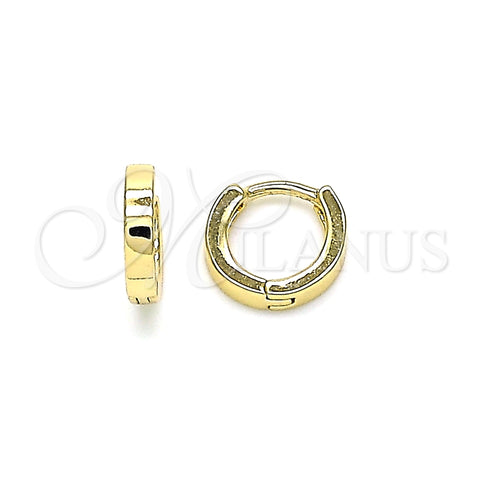 Argolla Huggie 02.210.0566.10 Oro Laminado, Pulido, Tono Dorado