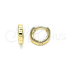 Argolla Huggie 02.210.0566.10 Oro Laminado, Pulido, Tono Dorado
