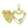 Dije Relicario 05.117.0003 Oro Laminado, Diseño de Corazón y Arco, Pulido, Tono Dorado