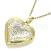 Dije Relicario 05.117.0024 Oro Laminado, Diseño de Corazón, Pulido, Tono Dorado