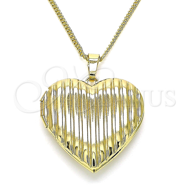 Collares con Dije 04.117.0036.20 Oro Laminado, Pulido, Tono Dorado (02 MM Thickness, 20 Inches Length)