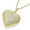Dije Relicario 05.117.0031 Oro Laminado, Diseño de Corazón, Pulido, Tono Dorado