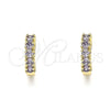 Argolla Huggie 02.210.0602.3.12 Oro Laminado, con Amatista Zirconia Cubica, Pulido, Tono Dorado