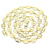 Gargantilla Basica 04.326.0003.30 Oro Laminado, Diseño de Puff Mariner, Pulido, Tono Dorado (10 MM Thickness, 30 Inches Length)