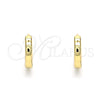 Argolla Huggie 02.195.0133.12 Oro Laminado, Pulido, Tono Dorado